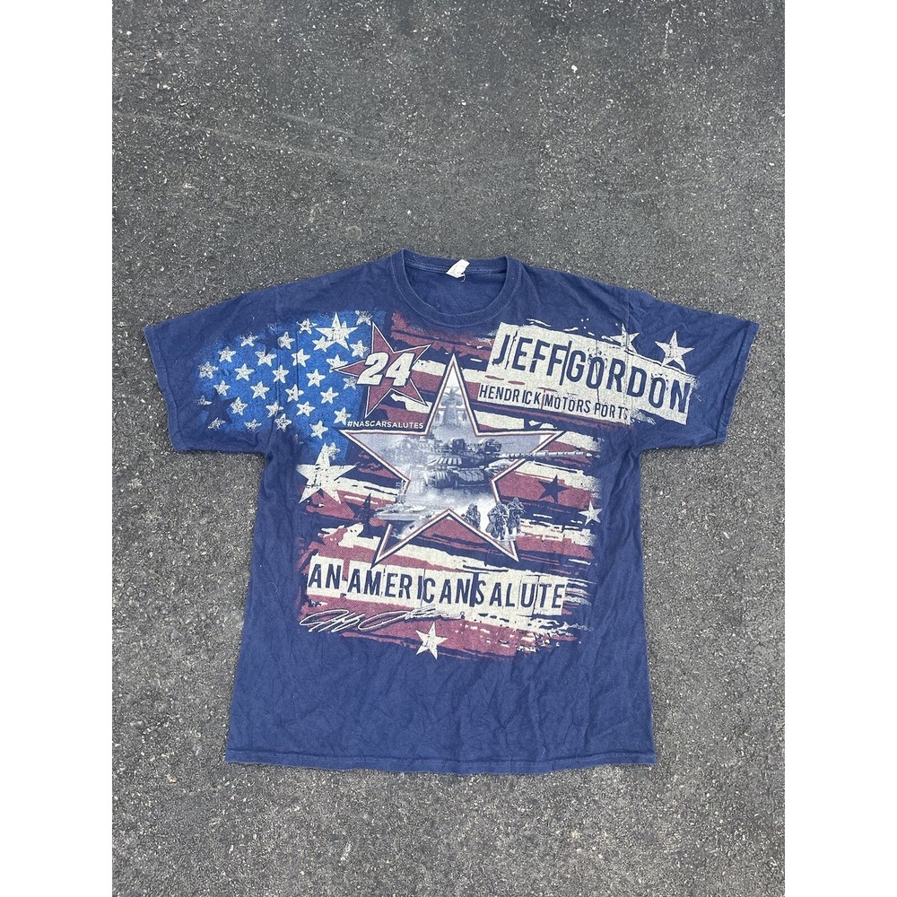 All Over Print Dual Sided Vintage Jeff Gordon Graphic Shirt Size XL